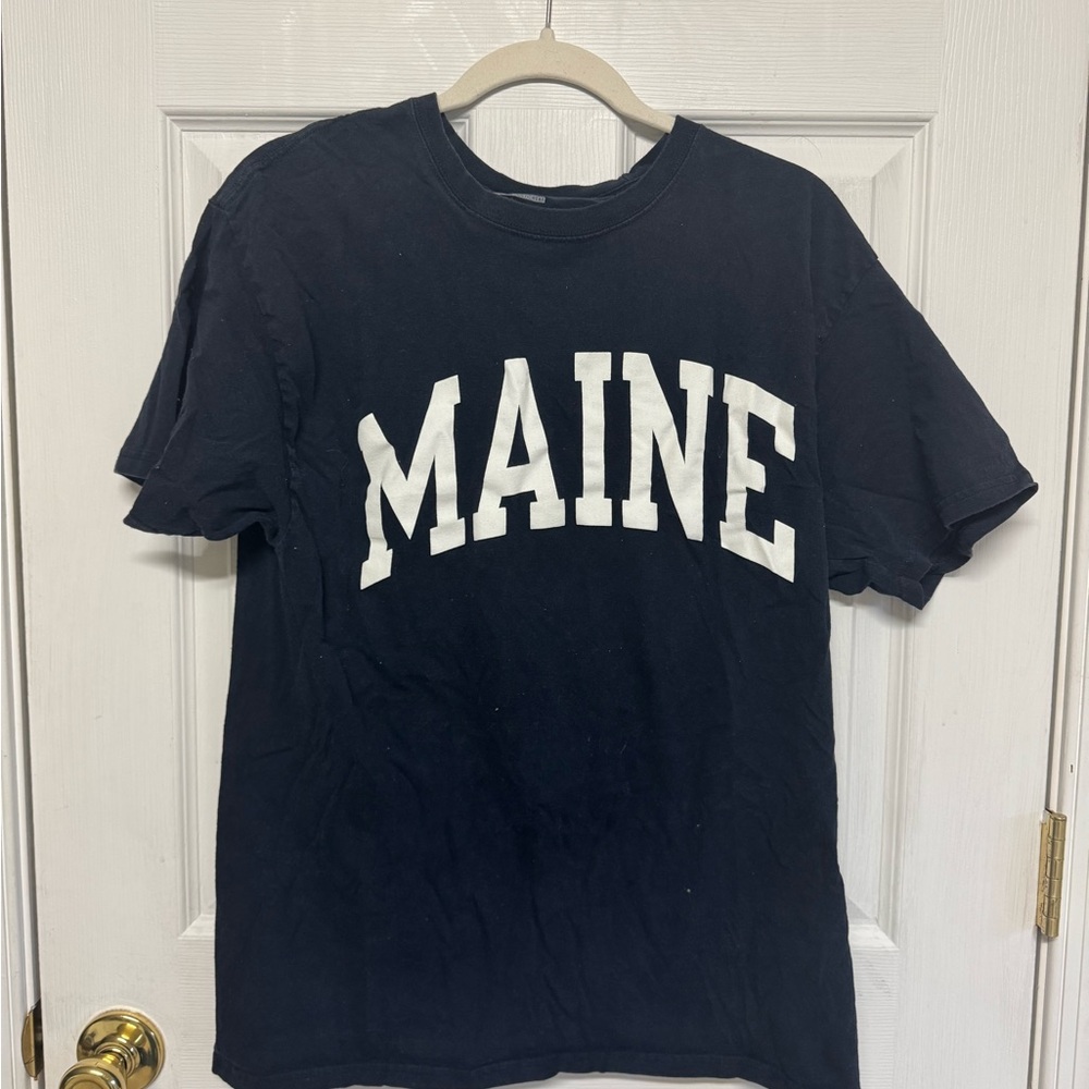 Champion Navy Tee with White Print